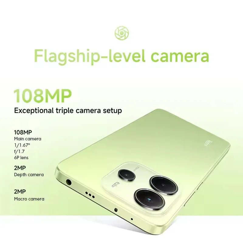 Version mondiale Xiaomi Redmi Note 14 4G NFC Smartphone MediaTek Helio G99-Ultra 108MP AI caméra 6.67 "120Hz affichage 5500mAh - FATAONVersion mondiale Xiaomi Redmi Note 14 4G NFC Smartphone MediaTek Helio G99-Ultra 108MP AI caméra 6.67 "120Hz affichage 5500mAhProductivité & OrganisationFATAON