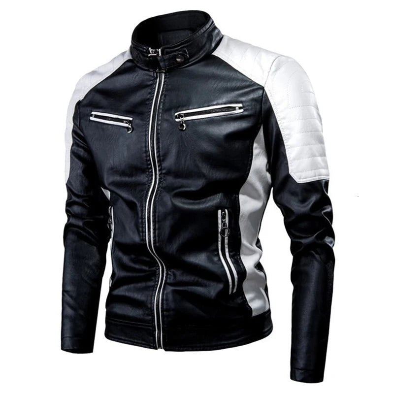 Veste de moto décontractée pour hommes – Noir à la mode, petit col montant, fermeture éclair à manches longues, multi-poches, polyester confortable - FATAONVeste de moto décontractée pour hommes – Noir à la mode, petit col montant, fermeture éclair à manches longues, multi-poches, polyester confortableAccessoires MotoFATAON