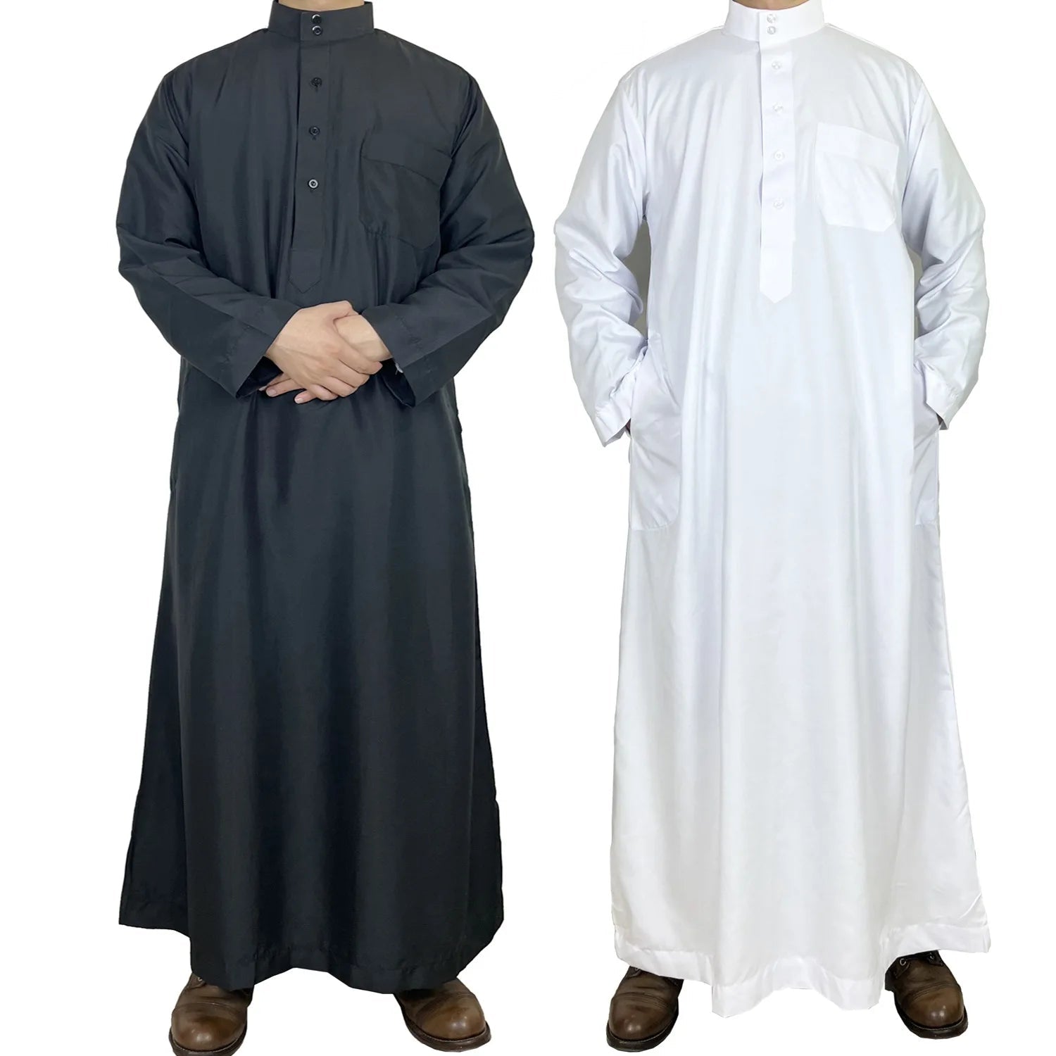 Vêtements modestes pour hommes musulmans : Jalabiya blanche, Thobe, Kurta arabe, Pyjama, Kaftan de Dubaï, Abaya, Jubba, Daffah, Dishdasha, Robe de prière - FATAONVêtements modestes pour hommes musulmans : Jalabiya blanche, Thobe, Kurta arabe, Pyjama, Kaftan de Dubaï, Abaya, Jubba, Daffah, Dishdasha, Robe de prièreMode HommeFATAON