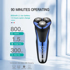 VGR Rasoir électrique Professionnelle Rasoir électrique Imperméable Tondeuse à barbe Rasage flottant rotatif 3D Rechargeable par USB Rasoir électrique pour hommes V-306 - FATAONVGR Rasoir électrique Professionnelle Rasoir électrique Imperméable Tondeuse à barbe Rasage flottant rotatif 3D Rechargeable par USB Rasoir électrique pour hommes V-306FATAON