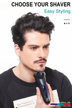 VGR Rasoir électrique Professionnelle Rasoir électrique Imperméable Tondeuse à barbe Rasage flottant rotatif 3D Rechargeable par USB Rasoir électrique pour hommes V-306 - FATAONVGR Rasoir électrique Professionnelle Rasoir électrique Imperméable Tondeuse à barbe Rasage flottant rotatif 3D Rechargeable par USB Rasoir électrique pour hommes V-306FATAON
