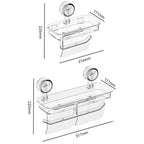 Wall Mounted Suction Cup Tissue Holder Punch-free Stable Bathroom Storage Rack Reusable PET+ABS Toilet Paper Holder Office - FATAONWall Mounted Suction Cup Tissue Holder Punch-free Stable Bathroom Storage Rack Reusable PET+ABS Toilet Paper Holder OfficeSolutions MaisonFATAON