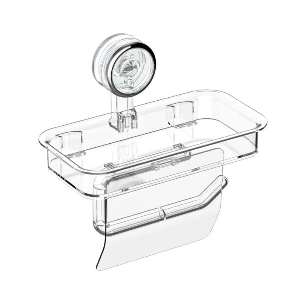 Wall Mounted Suction Cup Tissue Holder Punch-free Stable Bathroom Storage Rack Reusable PET+ABS Toilet Paper Holder Office - FATAONWall Mounted Suction Cup Tissue Holder Punch-free Stable Bathroom Storage Rack Reusable PET+ABS Toilet Paper Holder OfficeSolutions MaisonFATAON