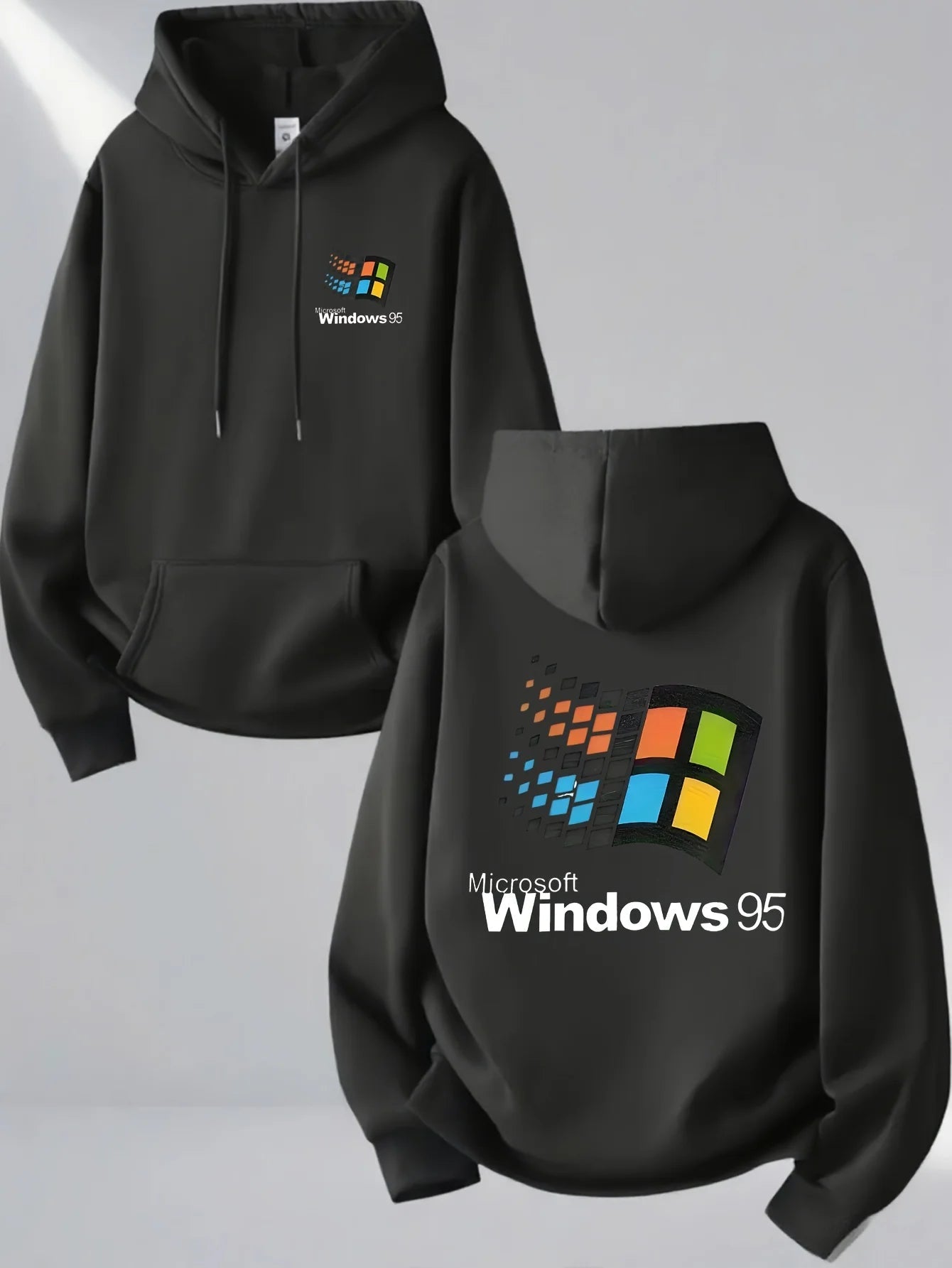 Windows 95 graphique Vintage pour les passionnés de technologie tenue de rue décontractée imprimé matériau doux pull à capuche motif haut unisexe - FATAONWindows 95 graphique Vintage pour les passionnés de technologie tenue de rue décontractée imprimé matériau doux pull à capuche motif haut unisexeMode HommeFATAON