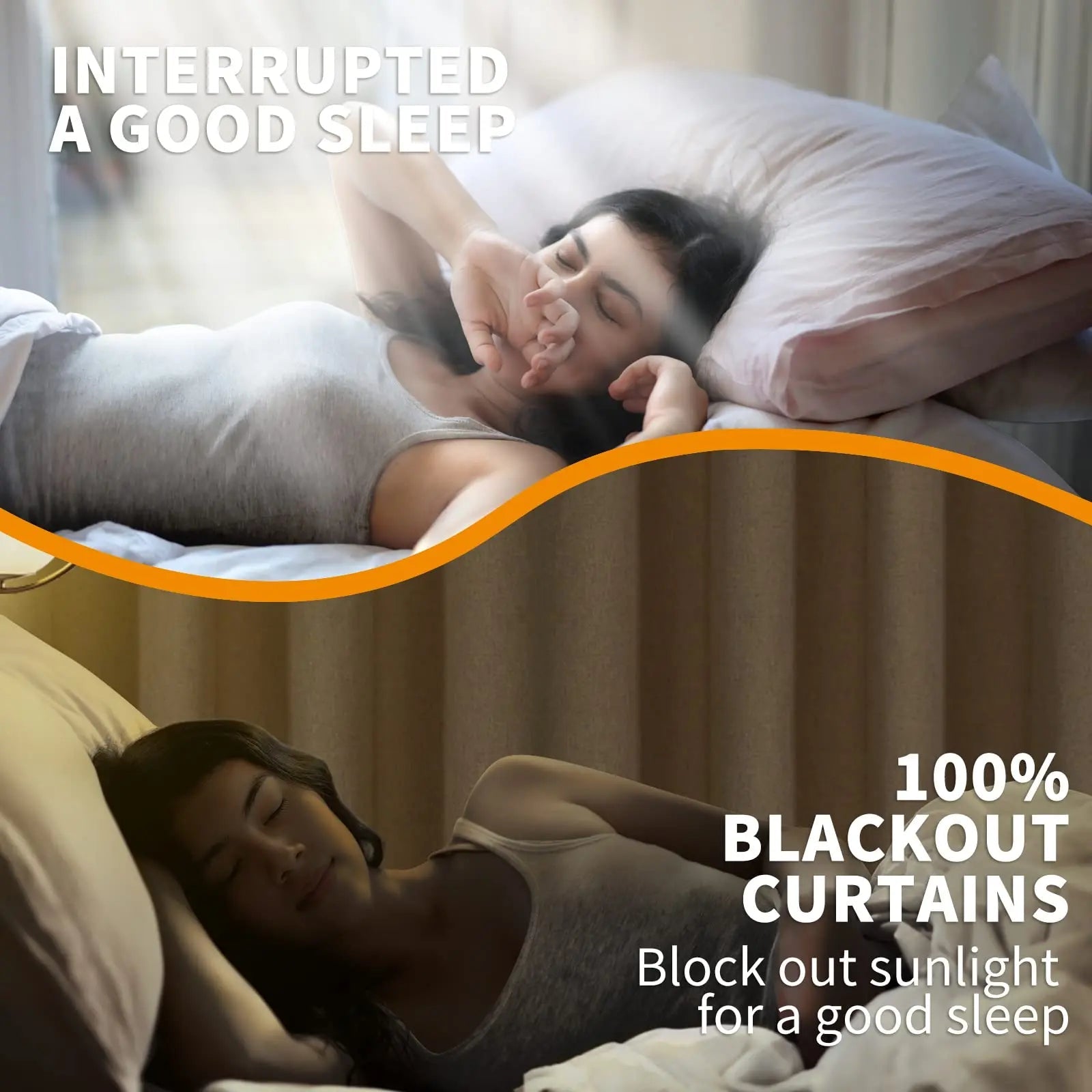 Winter Thermal Insulated Blackout Curtains for Bedroom & Living Room Full-Window Grommets Drapes in Black Blackout Room - FATAONWinter Thermal Insulated Blackout Curtains for Bedroom & Living Room Full-Window Grommets Drapes in Black Blackout RoomSolutions MaisonFATAON
