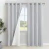 Winter Thermal Insulated Blackout Curtains for Bedroom & Living Room Full-Window Grommets Drapes in Black Blackout Room - FATAONWinter Thermal Insulated Blackout Curtains for Bedroom & Living Room Full-Window Grommets Drapes in Black Blackout RoomSolutions MaisonFATAON