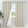 Winter Thermal Insulated Blackout Curtains for Bedroom & Living Room Full-Window Grommets Drapes in Black Blackout Room - FATAONWinter Thermal Insulated Blackout Curtains for Bedroom & Living Room Full-Window Grommets Drapes in Black Blackout RoomSolutions MaisonFATAON