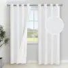Winter Thermal Insulated Blackout Curtains for Bedroom & Living Room Full-Window Grommets Drapes in Black Blackout Room - FATAONWinter Thermal Insulated Blackout Curtains for Bedroom & Living Room Full-Window Grommets Drapes in Black Blackout RoomSolutions MaisonFATAON