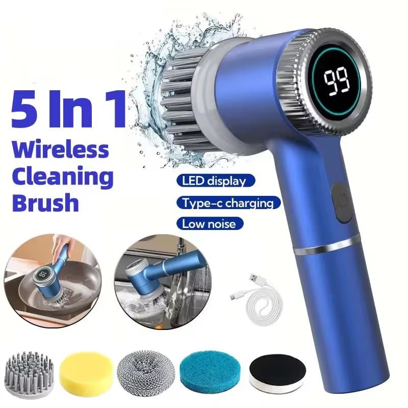 Wireless Electric Cleaning Brush Powerful IPX7 Waterproof USB Rechargeable Automatic Handheld Cleaner Multi Function Household - Fix & GoWireless Electric Cleaning Brush Powerful IPX7 Waterproof USB Rechargeable Automatic Handheld Cleaner Multi Function HouseholdFix & Go