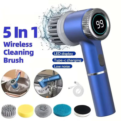 Wireless Electric Cleaning Brush Powerful IPX7 Waterproof USB Rechargeable Automatic Handheld Cleaner Multi Function Household - Fix & GoWireless Electric Cleaning Brush Powerful IPX7 Waterproof USB Rechargeable Automatic Handheld Cleaner Multi Function HouseholdFix & Go