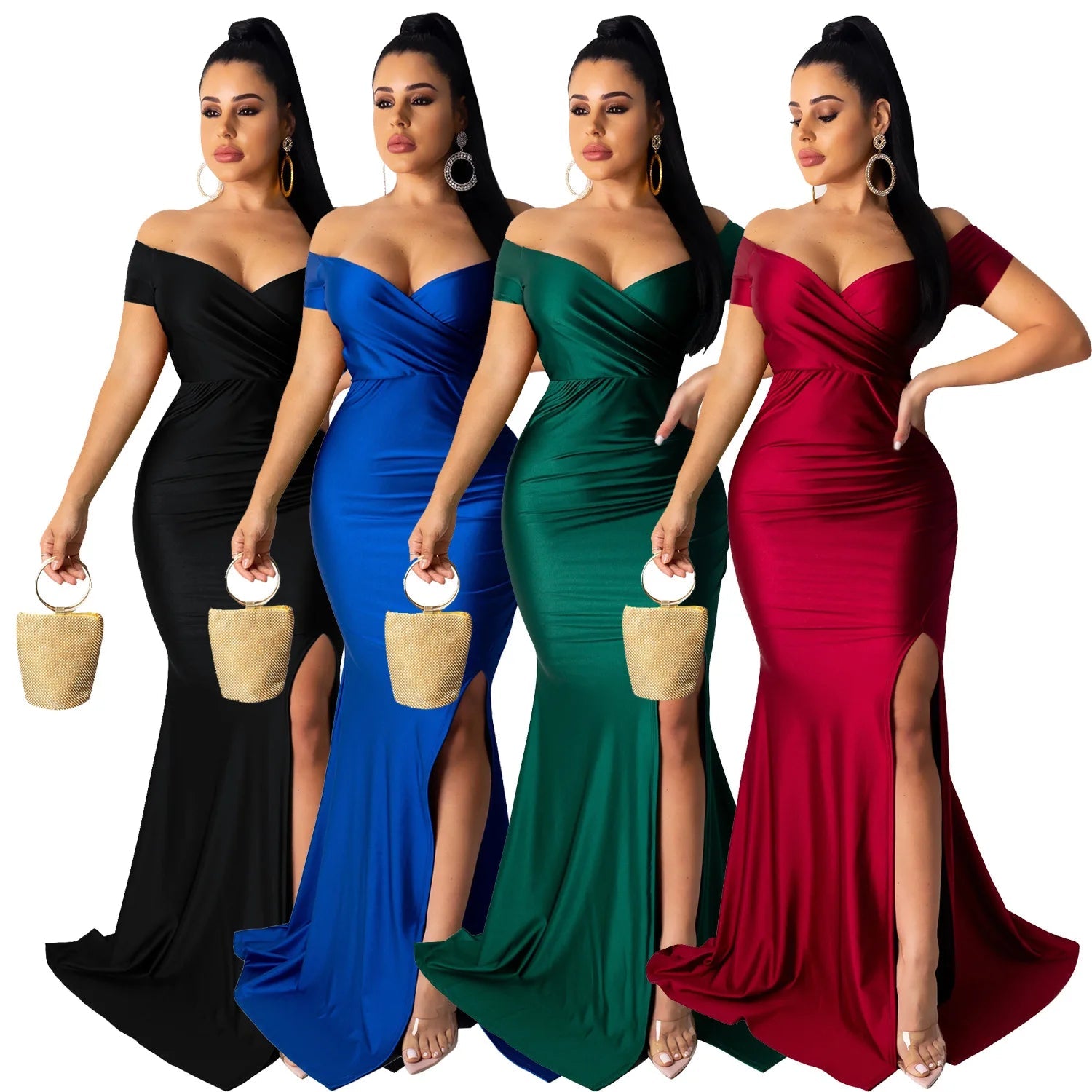 Women Evening Dresses 2026 High Split Long Dresses Women Party Dress for Girl - FATAONWomen Evening Dresses 2026 High Split Long Dresses Women Party Dress for GirlMode FemmeFATAON
