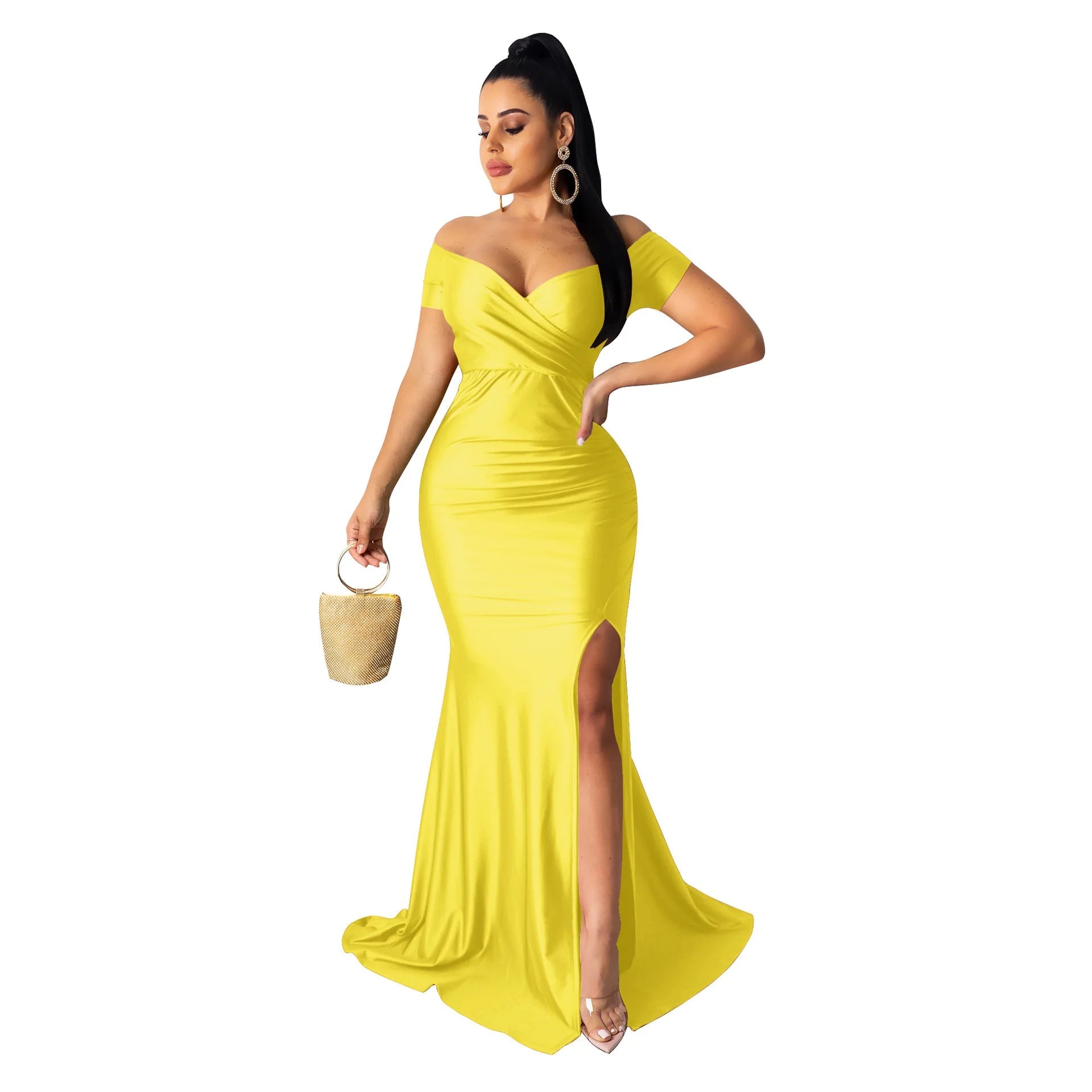 Women Evening Dresses 2026 High Split Long Dresses Women Party Dress for Girl - FATAONWomen Evening Dresses 2026 High Split Long Dresses Women Party Dress for GirlMode FemmeFATAON