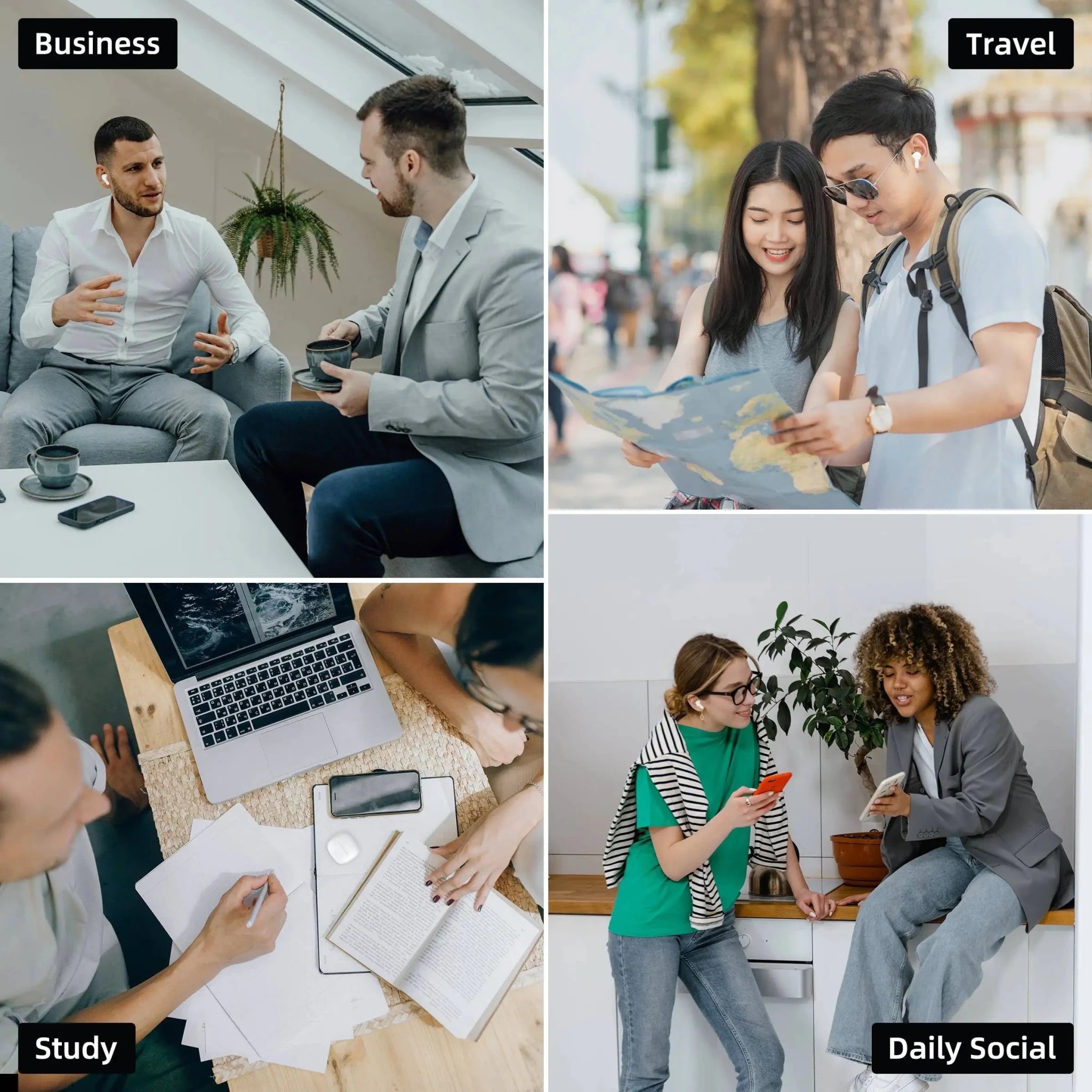 Wooask M3 Translator Earbuds,Two-Way Real Time Translator Headphones,Voice Translator Device,144 Languages with 11 Offline Packs - FATAONWooask M3 Translator Earbuds,Two-Way Real Time Translator Headphones,Voice Translator Device,144 Languages with 11 Offline PacksTechnologie IntelligenteFATAON