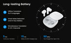 Wooask M3 Translator Earbuds,Two-Way Real Time Translator Headphones,Voice Translator Device,144 Languages with 11 Offline Packs - FATAONWooask M3 Translator Earbuds,Two-Way Real Time Translator Headphones,Voice Translator Device,144 Languages with 11 Offline PacksTechnologie IntelligenteFATAON