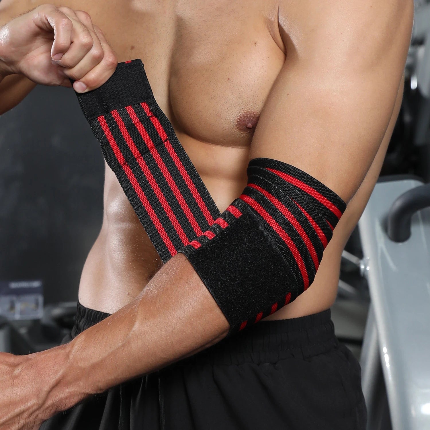 WOSWEIR-Elbow Pad Protection, Professional Gym Fitness Equipment, Weightlifting Men's Elastic Pressurized Brace, Elbow Support - FATAONWOSWEIR-Elbow Pad Protection, Professional Gym Fitness Equipment, Weightlifting Men's Elastic Pressurized Brace, Elbow SupportFitness & SportFATAON