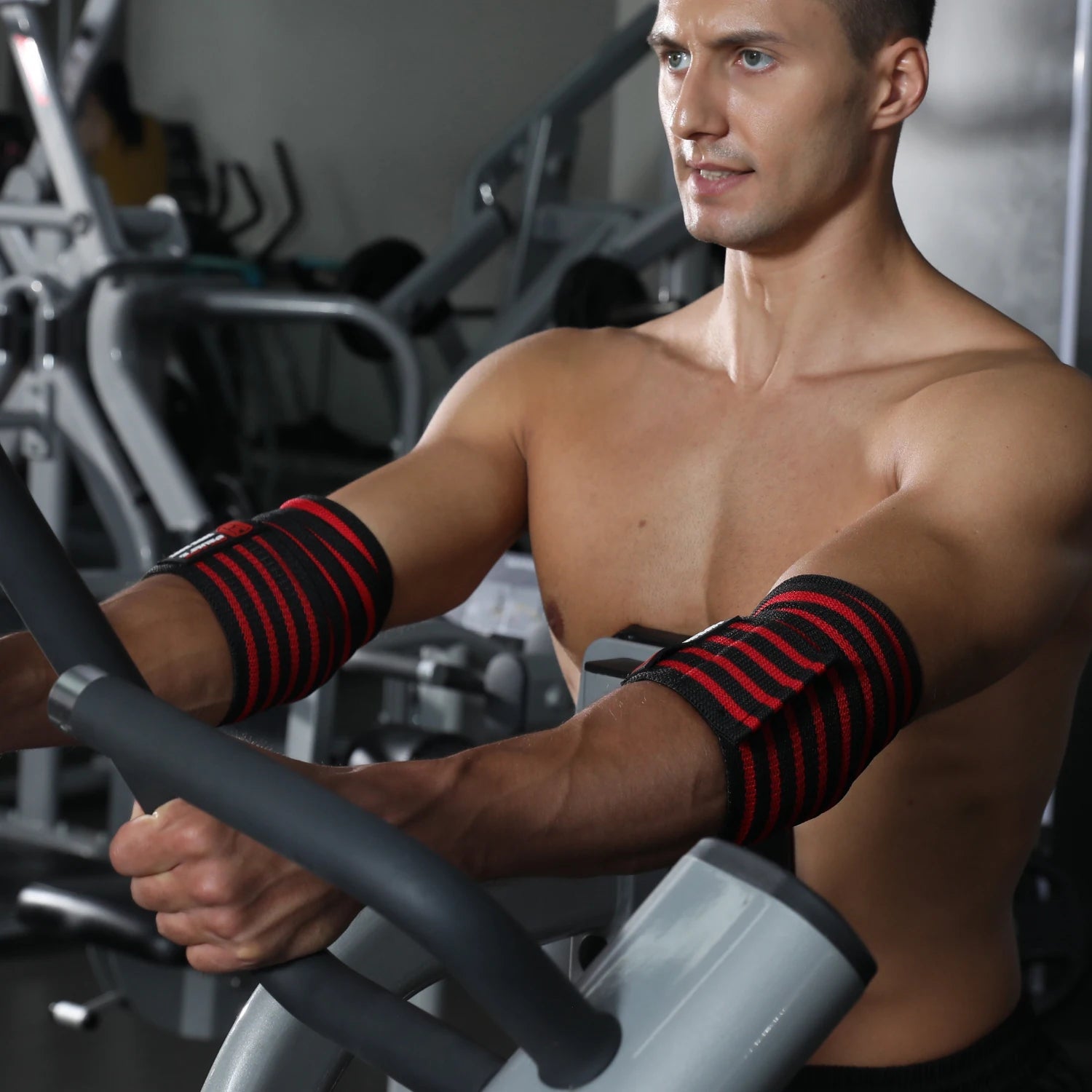 WOSWEIR-Elbow Pad Protection, Professional Gym Fitness Equipment, Weightlifting Men's Elastic Pressurized Brace, Elbow Support - FATAONWOSWEIR-Elbow Pad Protection, Professional Gym Fitness Equipment, Weightlifting Men's Elastic Pressurized Brace, Elbow SupportFitness & SportFATAON