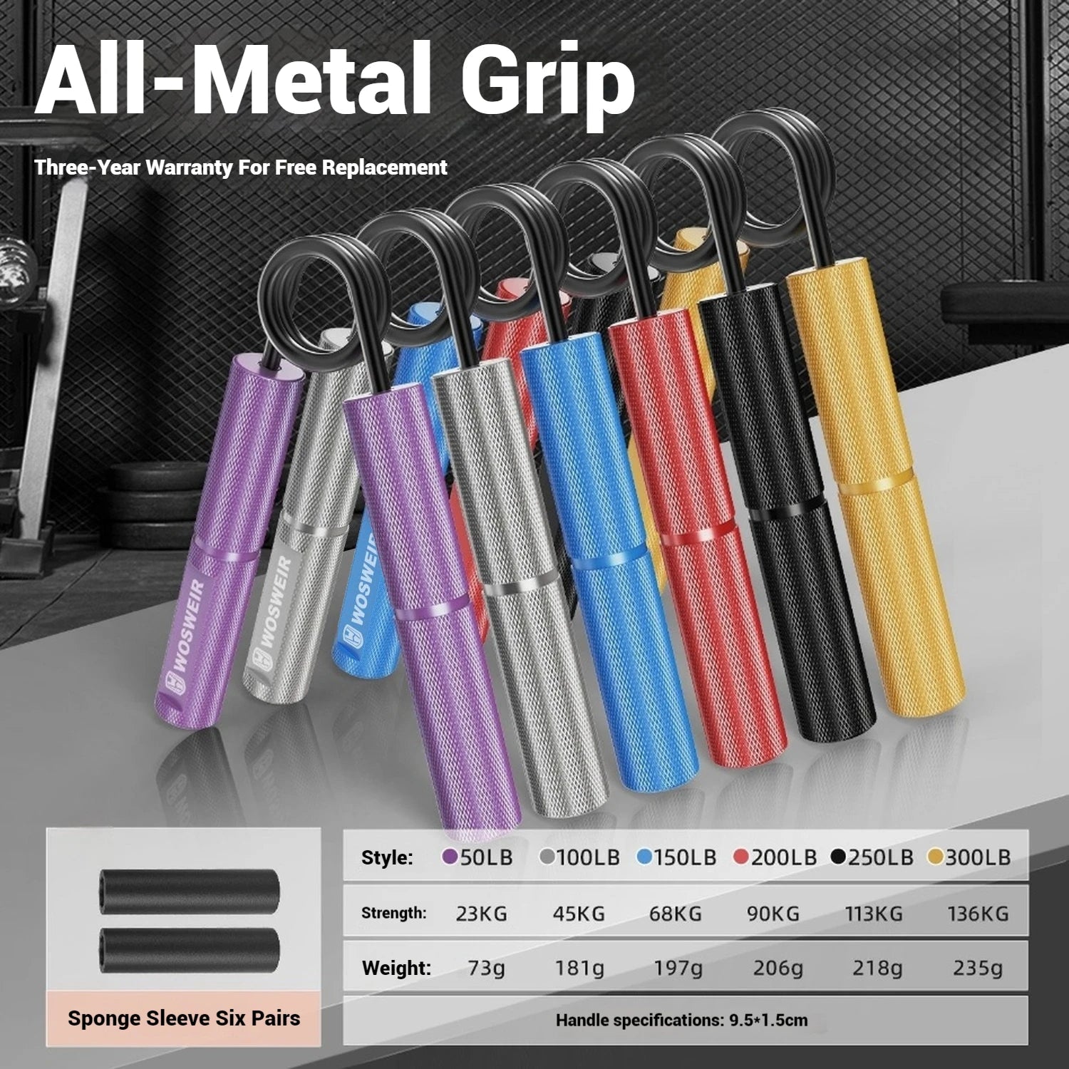 WOSWEIR Entraînneur Force Grip Portable — Rééducation, Anti-Stress & Home Gym - FATAONWOSWEIR Entraînneur Force Grip Portable — Rééducation, Anti-Stress & Home GymFitness & SportFATAON