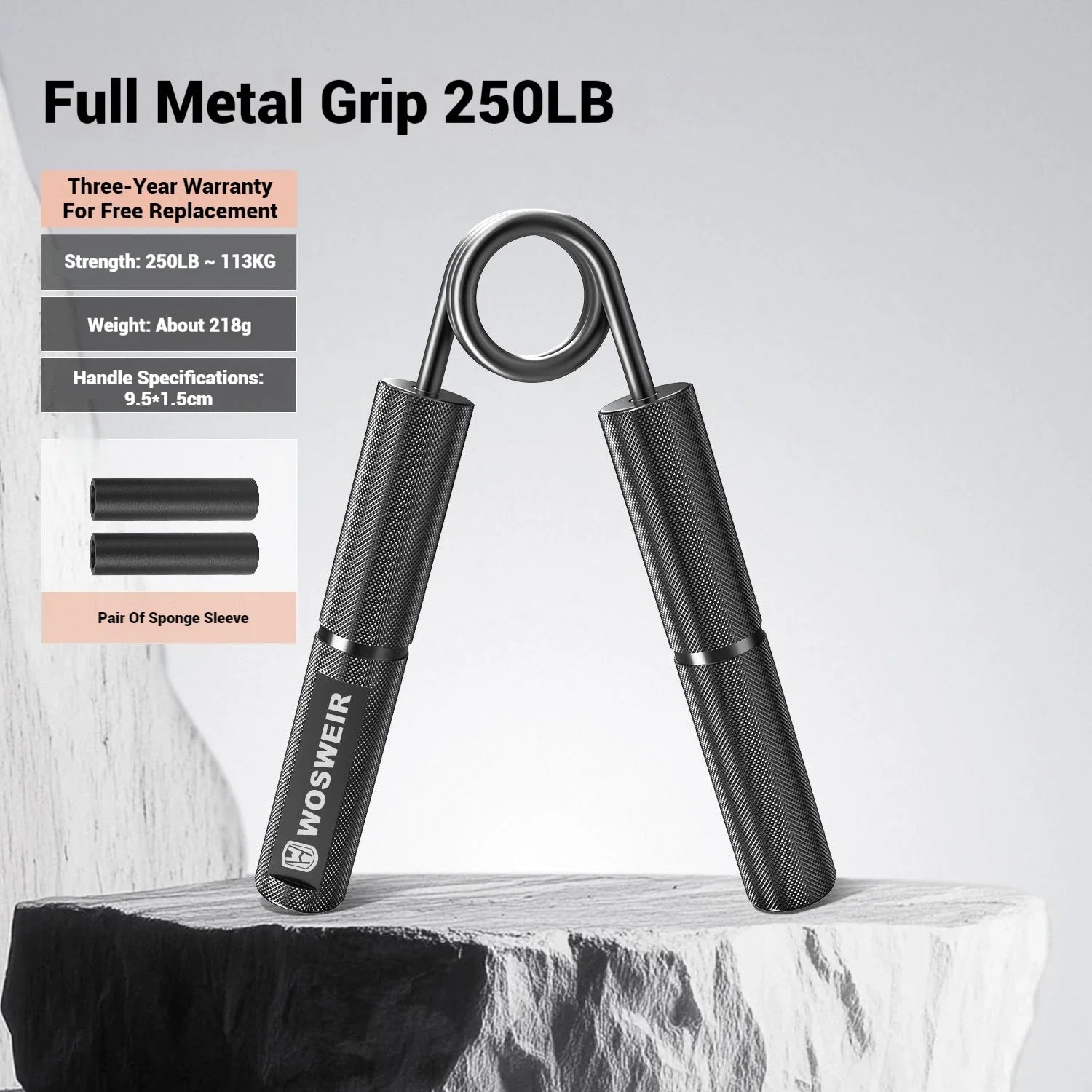 WOSWEIR Entraînneur Force Grip Portable — Rééducation, Anti-Stress & Home Gym - FATAONWOSWEIR Entraînneur Force Grip Portable — Rééducation, Anti-Stress & Home GymFitness & SportFATAON