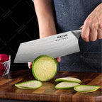 WXCOO couteau de Chef en acier inoxydable, couteau de cuisine domestique Laser motif damas ciseaux à trancher couperet porte-couteau à fruits - FATAONWXCOO couteau de Chef en acier inoxydable, couteau de cuisine domestique Laser motif damas ciseaux à trancher couperet porte-couteau à fruitsSolutions MaisonFATAON