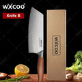 WXCOO couteau de Chef en acier inoxydable, couteau de cuisine domestique Laser motif damas ciseaux à trancher couperet porte-couteau à fruits - FATAONWXCOO couteau de Chef en acier inoxydable, couteau de cuisine domestique Laser motif damas ciseaux à trancher couperet porte-couteau à fruitsSolutions MaisonFATAON