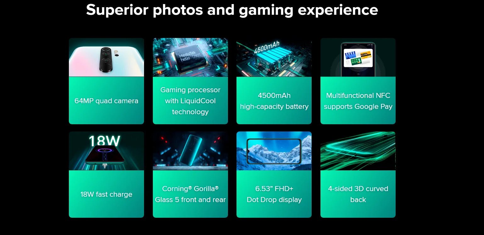 Xiaomi-smartphone, Redmi Note 8 Pro, 6 Go, 64 Go, 128 Go, 4G, Android, téléphone intelligent, pour les touristes - FATAONXiaomi-smartphone, Redmi Note 8 Pro, 6 Go, 64 Go, 128 Go, 4G, Android, téléphone intelligent, pour les touristesProductivité & OrganisationFATAON
