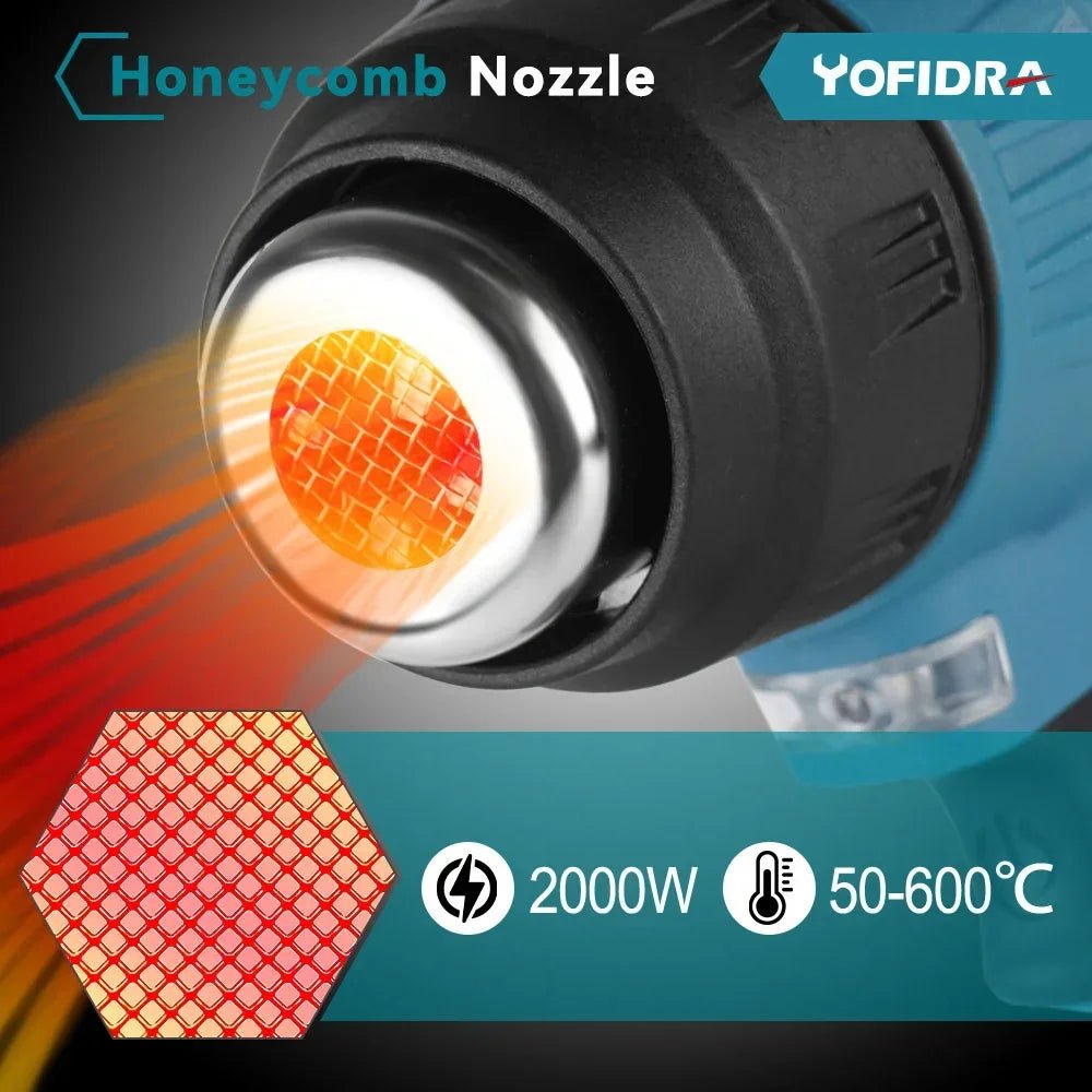 Yofidra 2000W pistolet thermique électrique pistolet à Air chaud portatif sans fil avec 3 buses sèche-cheveux industriel à domicile pour broche de batterie Makita - FATAONYofidra 2000W pistolet thermique électrique pistolet à Air chaud portatif sans fil avec 3 buses sèche-cheveux industriel à domicile pour broche de batterie MakitaOutils & PerformanceFATAON