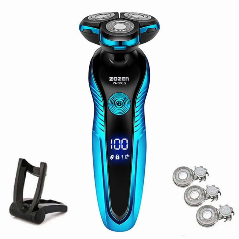 ZOZEN rasoir électrique rasoir électrique lavable Rechargeable corps tondeuse à cheveux Machine à raser pour hommes tondeuse à barbe utilisation sèche et humide - FATAONZOZEN rasoir électrique rasoir électrique lavable Rechargeable corps tondeuse à cheveux Machine à raser pour hommes tondeuse à barbe utilisation sèche et humideBeauté HommeFATAON