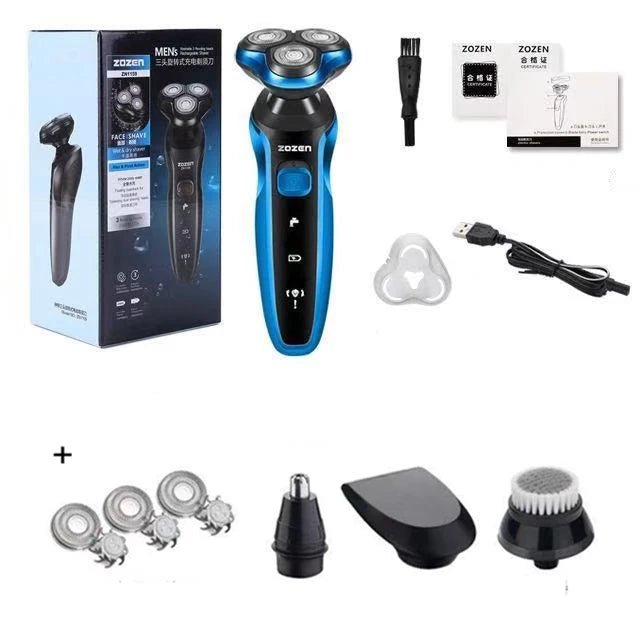 ZOZEN rasoir électrique rasoir électrique lavable Rechargeable corps tondeuse à cheveux Machine à raser pour hommes tondeuse à barbe utilisation sèche et humide - FATAONZOZEN rasoir électrique rasoir électrique lavable Rechargeable corps tondeuse à cheveux Machine à raser pour hommes tondeuse à barbe utilisation sèche et humideBeauté HommeFATAON