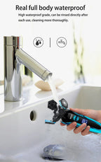 ZOZEN rasoir électrique rasoir électrique lavable Rechargeable corps tondeuse à cheveux Machine à raser pour hommes tondeuse à barbe utilisation sèche et humide - FATAONZOZEN rasoir électrique rasoir électrique lavable Rechargeable corps tondeuse à cheveux Machine à raser pour hommes tondeuse à barbe utilisation sèche et humideBeauté HommeFATAON