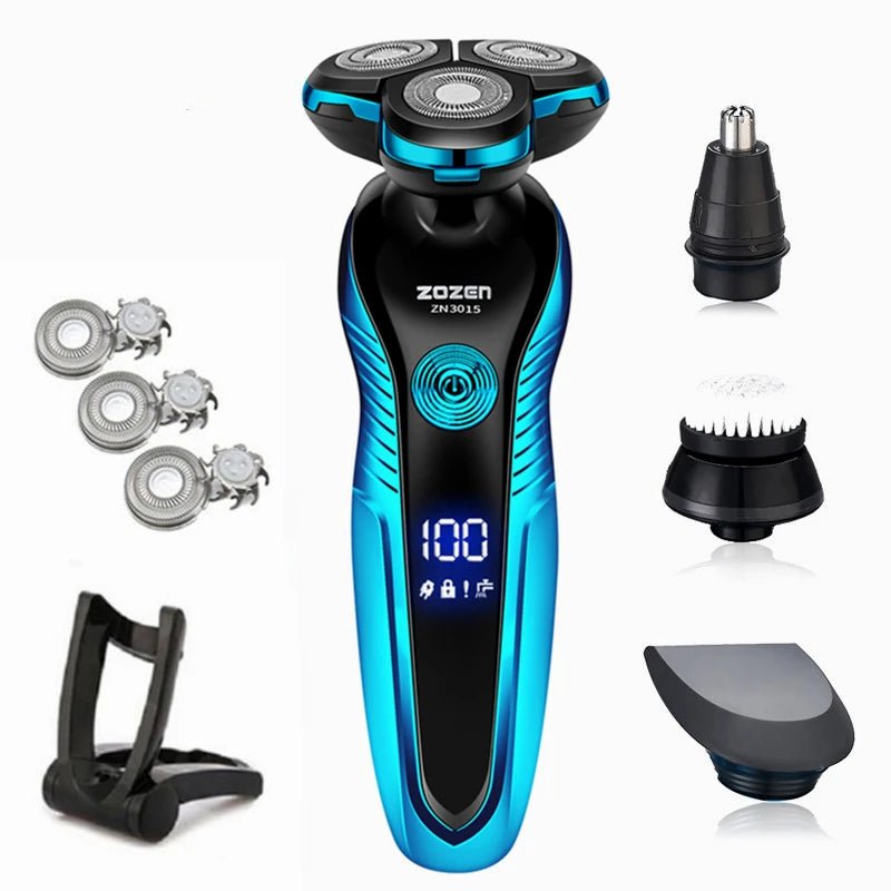 ZOZEN rasoir électrique rasoir électrique lavable Rechargeable corps tondeuse à cheveux Machine à raser pour hommes tondeuse à barbe utilisation sèche et humide - FATAONZOZEN rasoir électrique rasoir électrique lavable Rechargeable corps tondeuse à cheveux Machine à raser pour hommes tondeuse à barbe utilisation sèche et humideBeauté HommeFATAON