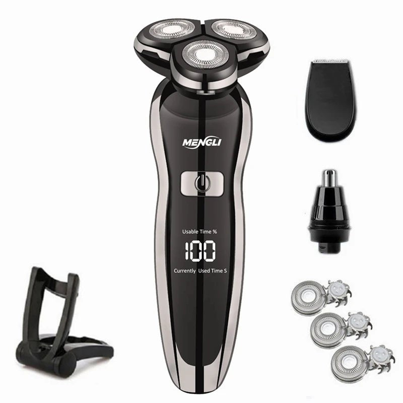 ZOZEN rasoir électrique rasoir électrique lavable Rechargeable corps tondeuse à cheveux Machine à raser pour hommes tondeuse à barbe utilisation sèche et humide - FATAONZOZEN rasoir électrique rasoir électrique lavable Rechargeable corps tondeuse à cheveux Machine à raser pour hommes tondeuse à barbe utilisation sèche et humideBeauté HommeFATAON