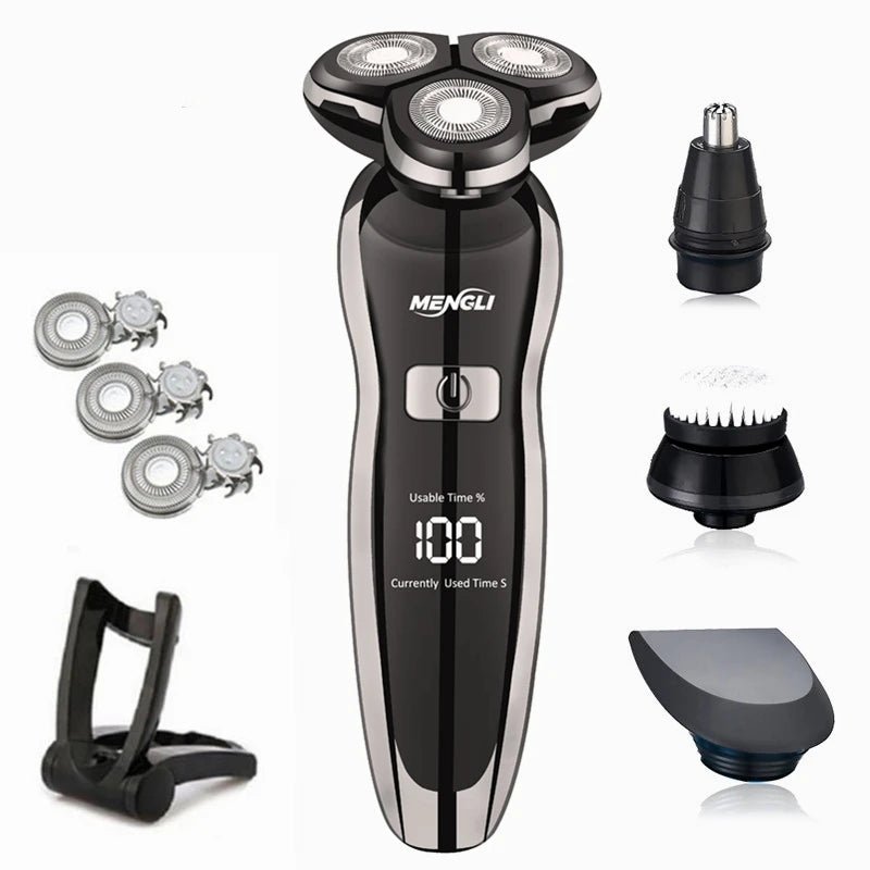 ZOZEN rasoir électrique rasoir électrique lavable Rechargeable corps tondeuse à cheveux Machine à raser pour hommes tondeuse à barbe utilisation sèche et humide - FATAONZOZEN rasoir électrique rasoir électrique lavable Rechargeable corps tondeuse à cheveux Machine à raser pour hommes tondeuse à barbe utilisation sèche et humideBeauté HommeFATAON