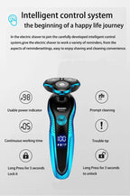 ZOZEN rasoir électrique rasoir électrique lavable Rechargeable corps tondeuse à cheveux Machine à raser pour hommes tondeuse à barbe utilisation sèche et humide - FATAONZOZEN rasoir électrique rasoir électrique lavable Rechargeable corps tondeuse à cheveux Machine à raser pour hommes tondeuse à barbe utilisation sèche et humideBeauté HommeFATAON