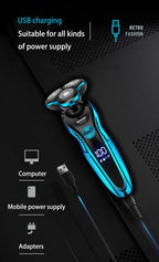 ZOZEN rasoir électrique rasoir électrique lavable Rechargeable corps tondeuse à cheveux Machine à raser pour hommes tondeuse à barbe utilisation sèche et humide - FATAONZOZEN rasoir électrique rasoir électrique lavable Rechargeable corps tondeuse à cheveux Machine à raser pour hommes tondeuse à barbe utilisation sèche et humideBeauté HommeFATAON